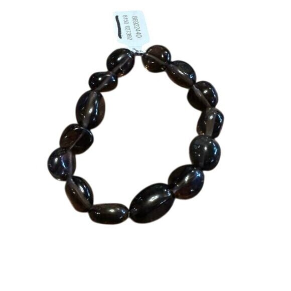 Free People Jewelry - Smoky Quartz Free People Bead Bracelet Spiritual Energy Healing Properties